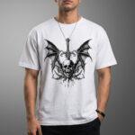 تیشرت جمجمه و بال skull and wings - تصویر 2