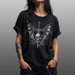 تیشرت جمجمه و بال skull and wings - تصویر 3