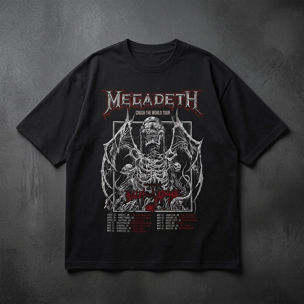 744s تیشرت Megadeth - Crush the World - تصویر 1