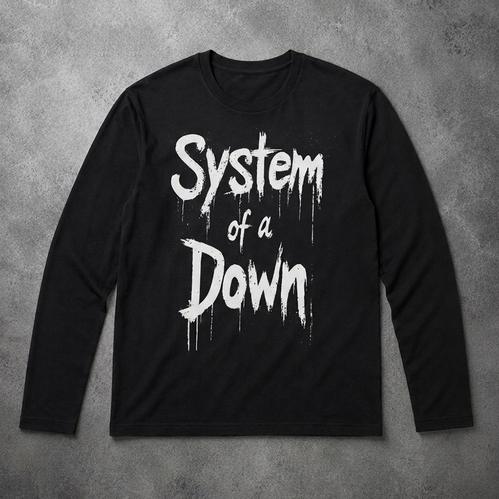 16s آستین بلند System Of A Down – DripStencil - تصویر 1