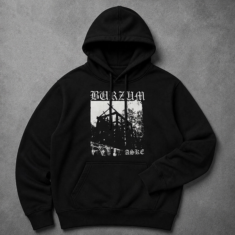 135s هودی Burzum Aske – Black Metal - تصویر 1